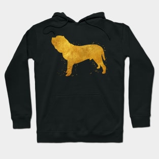 Neapolitan mastiff dog golden art Hoodie
